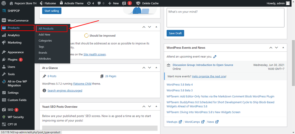 ขั้นตอนที่ 1 วิธีแก้ไขสินค้าธีม Flatsome ( UX Builder )